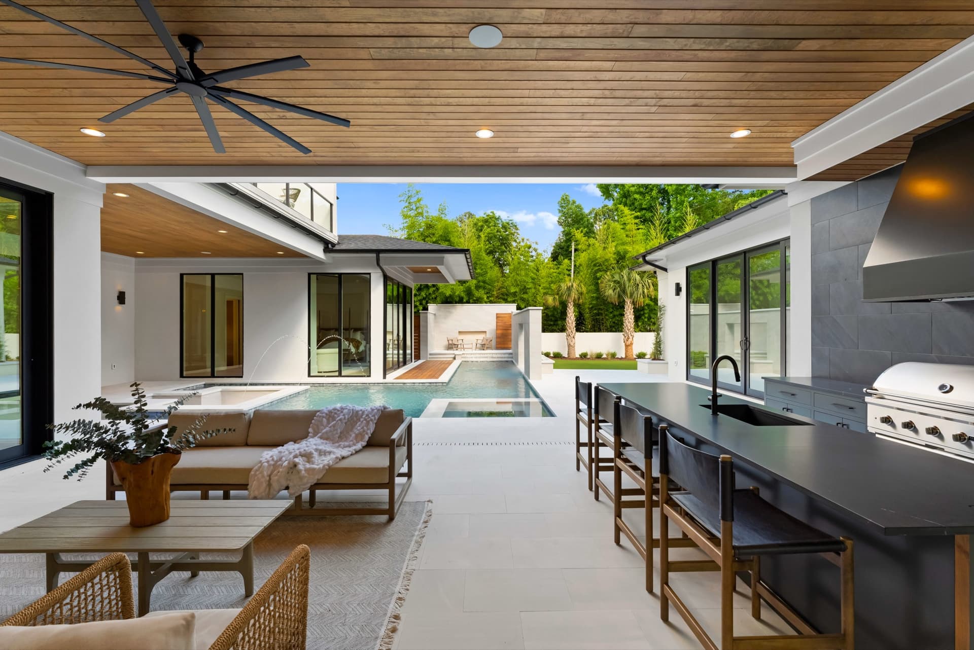 Exterior of a contemporary luxury residence, La Gorce