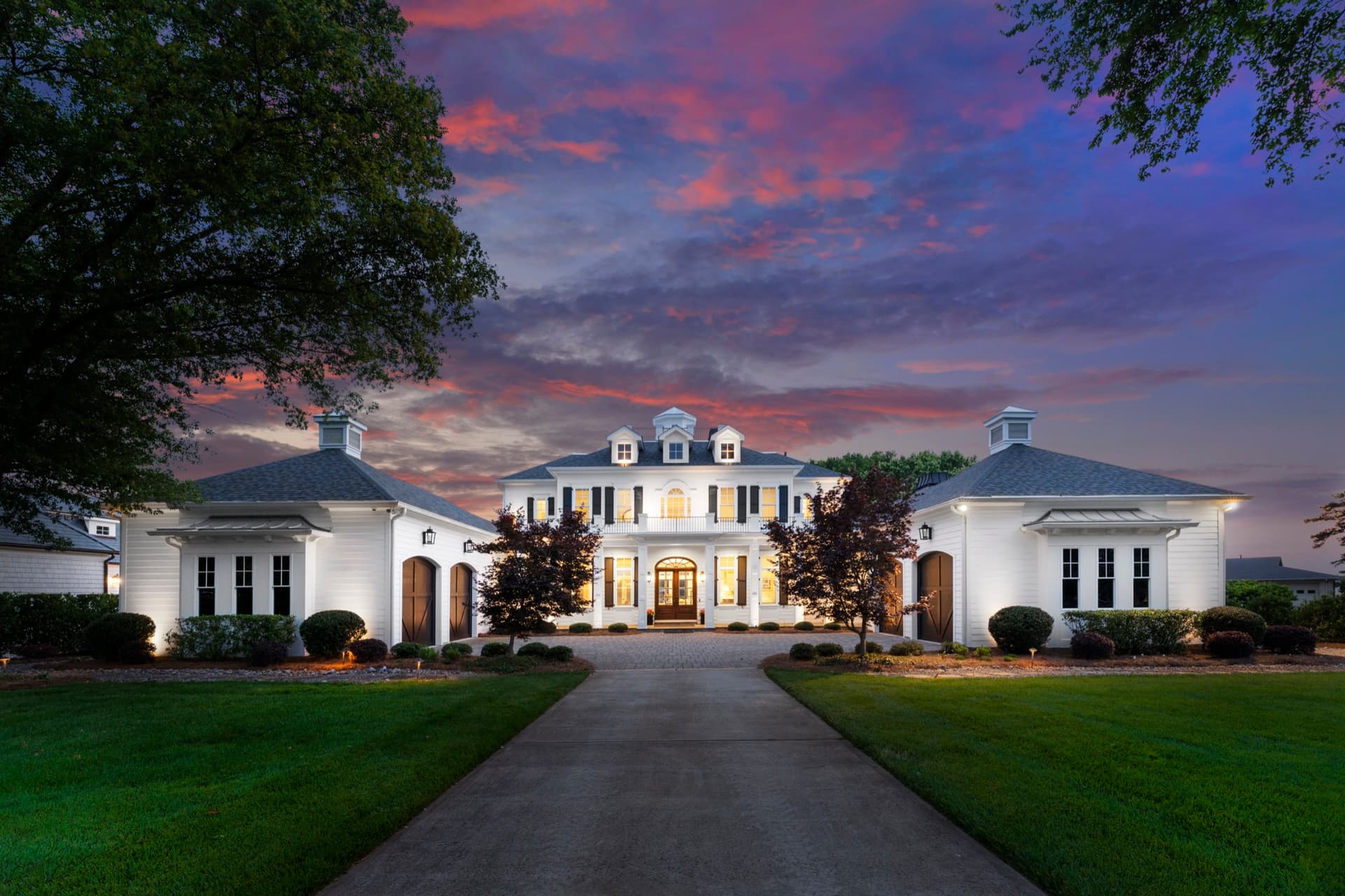 Evening waterfront residence, Lake Norman